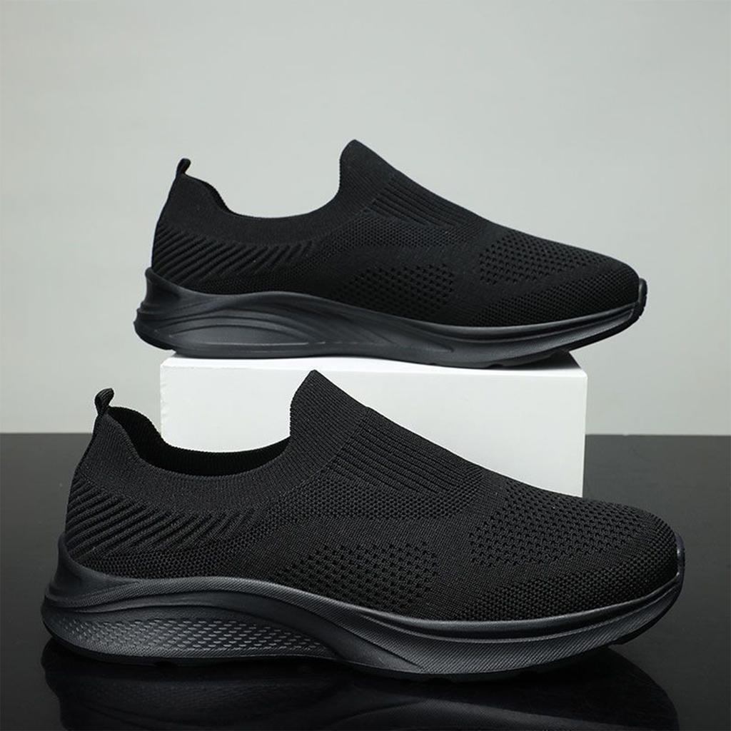 Men's Casual Low-Top - Mesh Knit Shoes Breathable and Lightweight