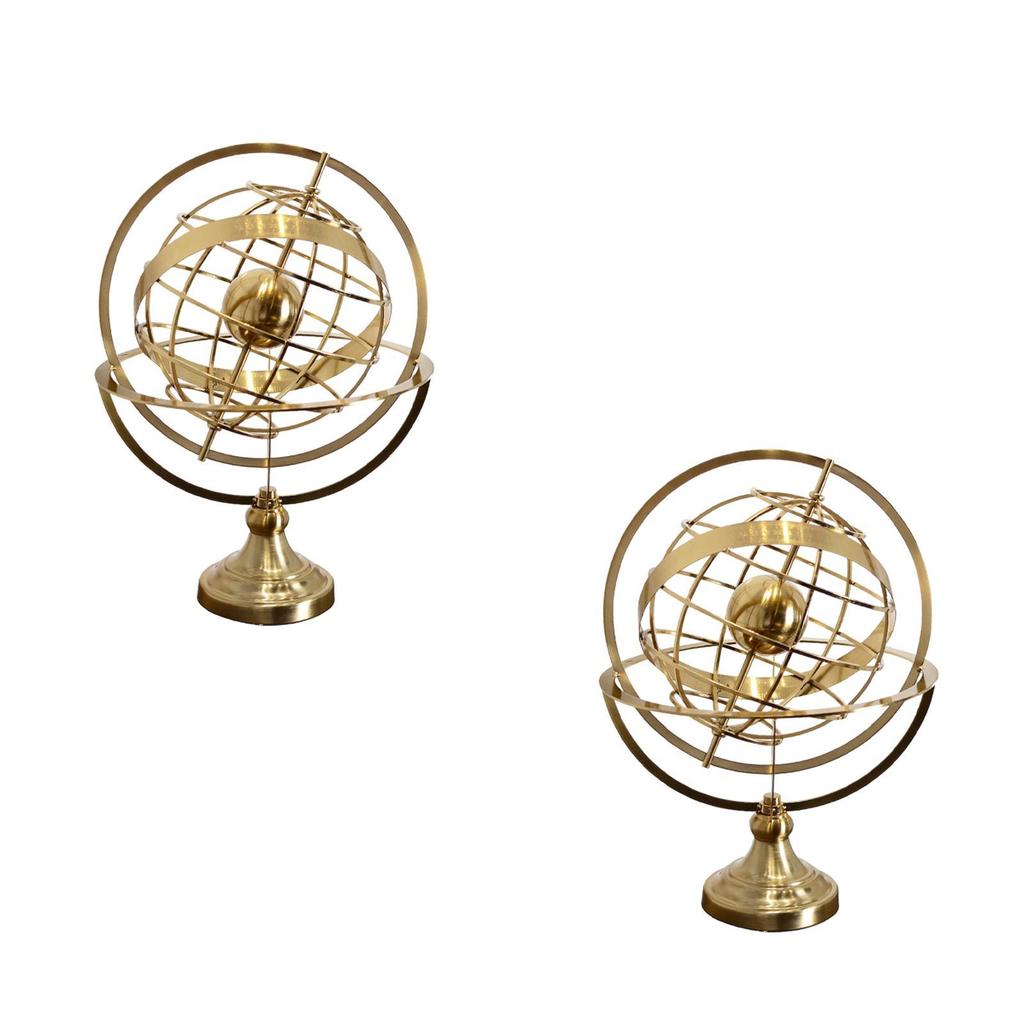 Rotating Globe Ornaments Rotating Globe Artwork Collectible Gifts Creative for Studies Dining Areas Countertop Office Shelf
