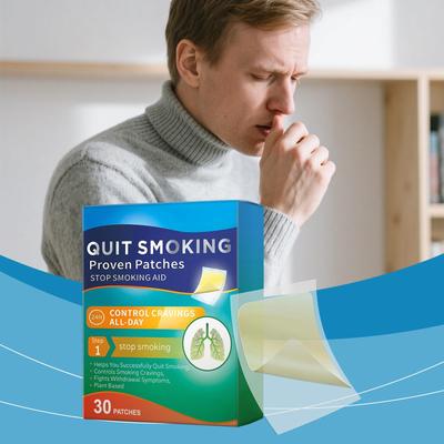 Autocolant pentru renunțarea la fumat Trei în Unu Ameliorează dependența de fumat Autocolante QUIT SMOKING Extract de plante