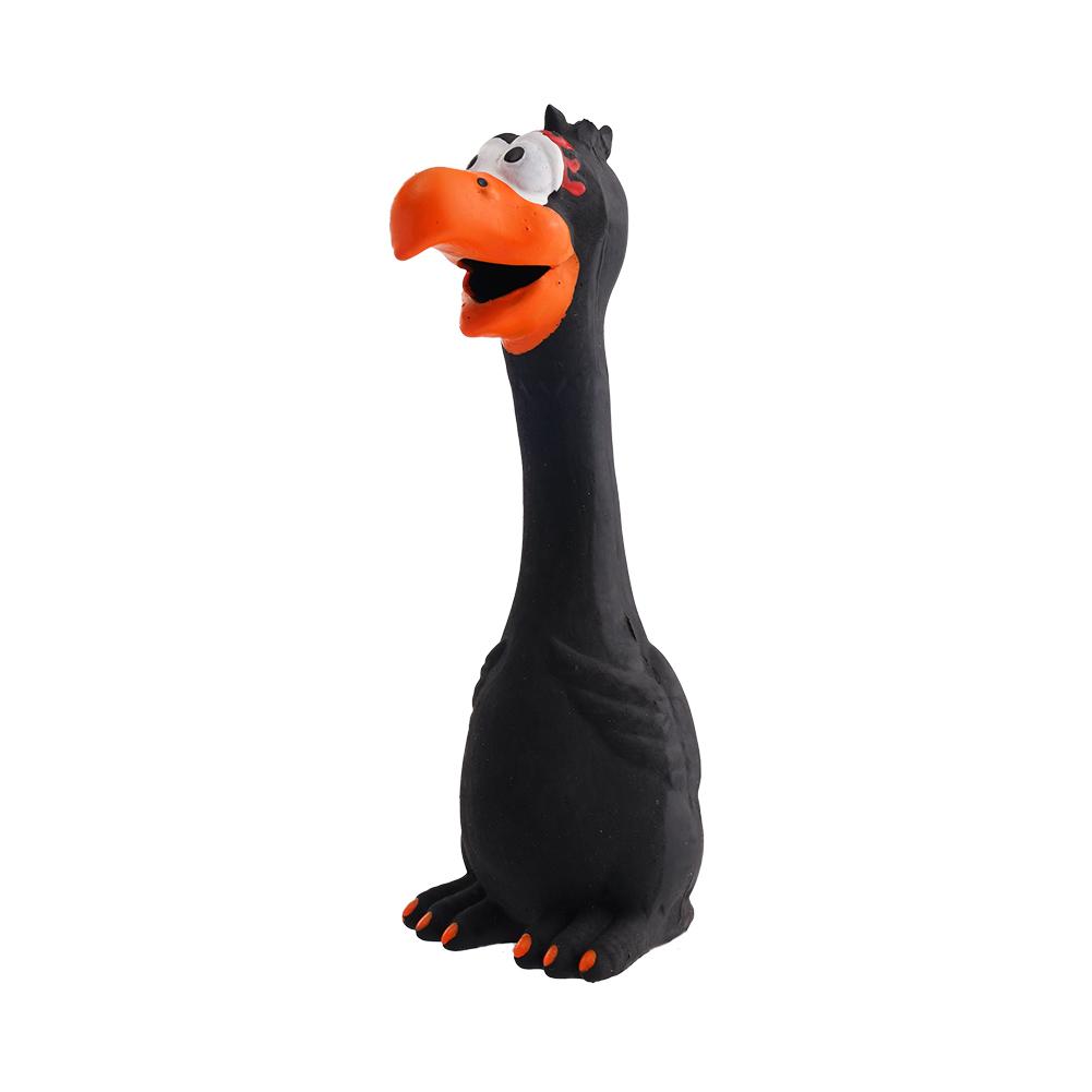 1Pc Bite Resistant Dog Cleaning Tooth Toys Latex Rubber Dog Squeaky Toy Chicken Ducks Animal Shape Squeaker Chew Toy For Dogs