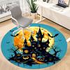 1pc Halloween Haunted Office Round Area Rug, Under Office Chairs Bedroom Living Room Home Decor, Room Deco, Available in Various Sizes