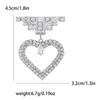 Valentine's Day Romantic Rhinestone Heart Brooches for Women Pearl Love Pins Banquet Party Backpack Gifts Jewelry Accessories