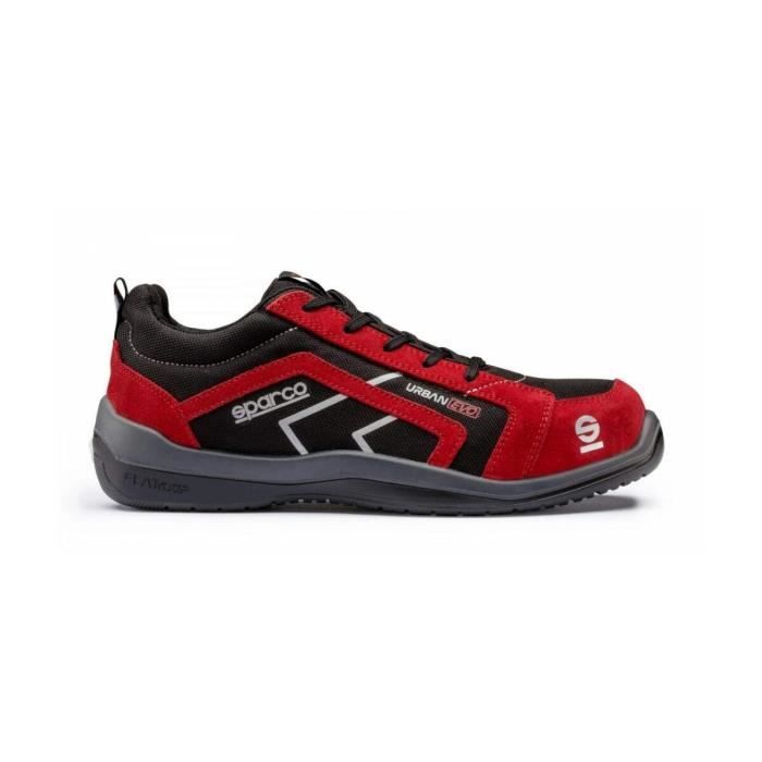 Vernesko Urban Evo S3 SRC Svart og rød - Sparco