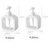 YS0257-New Transparent Dispenser Bottle - Bathroom Hand Soap Refillable Pump Bottle, Plastic Press Dispenser with Visible Design