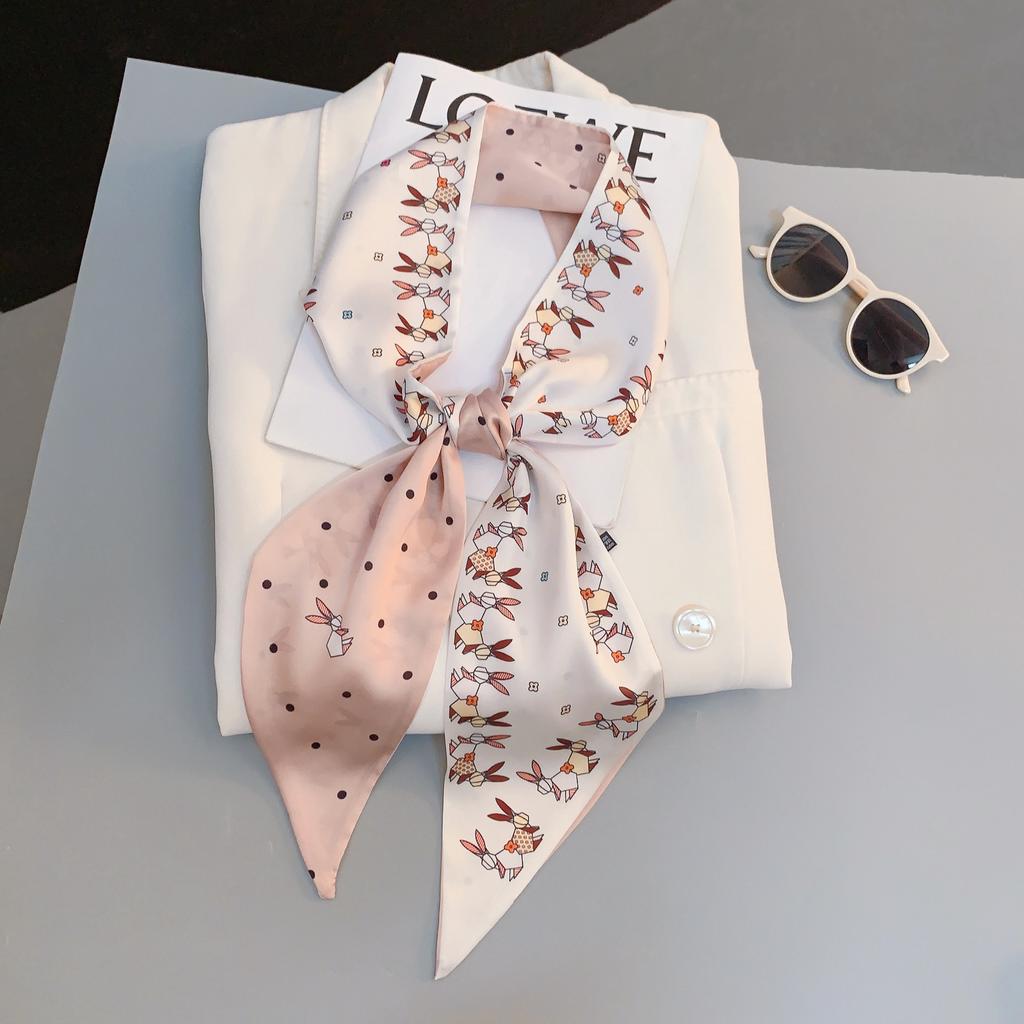 Luxus Design Pferde Muster Seiden Schal Stirnband Halstuch Foulard Weibliche Haarschals Nackenbinde Dünne Schals Weiches Satin Dame