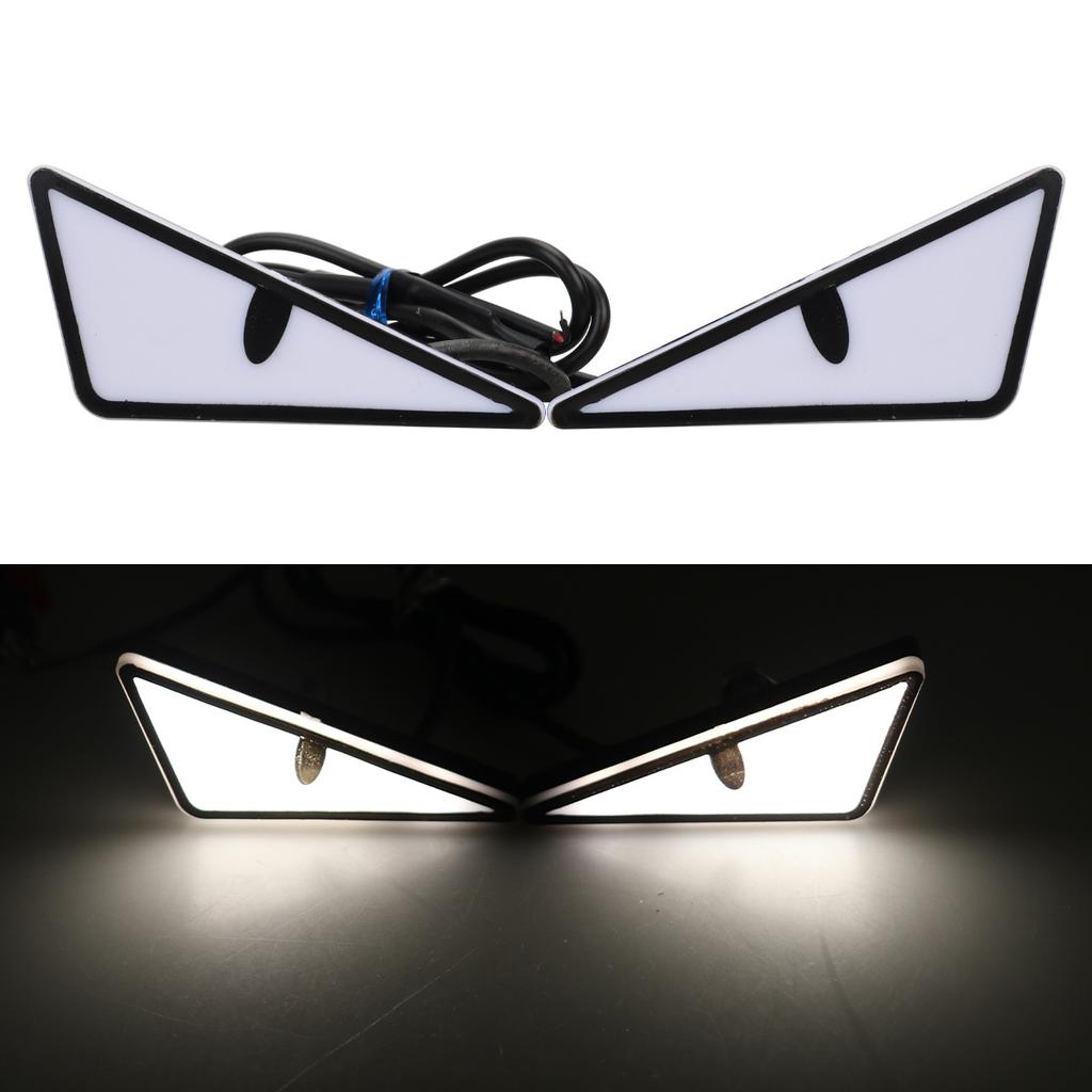 Motorcycle License Plate Screw Light Triangular Devil Eye Modified General Motorcycle Decorative Accessories Car Light