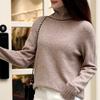 Seamless integrated wool sweater turtleneck new 0 all wool knitted sweater solid color casual slim bottoming sweater