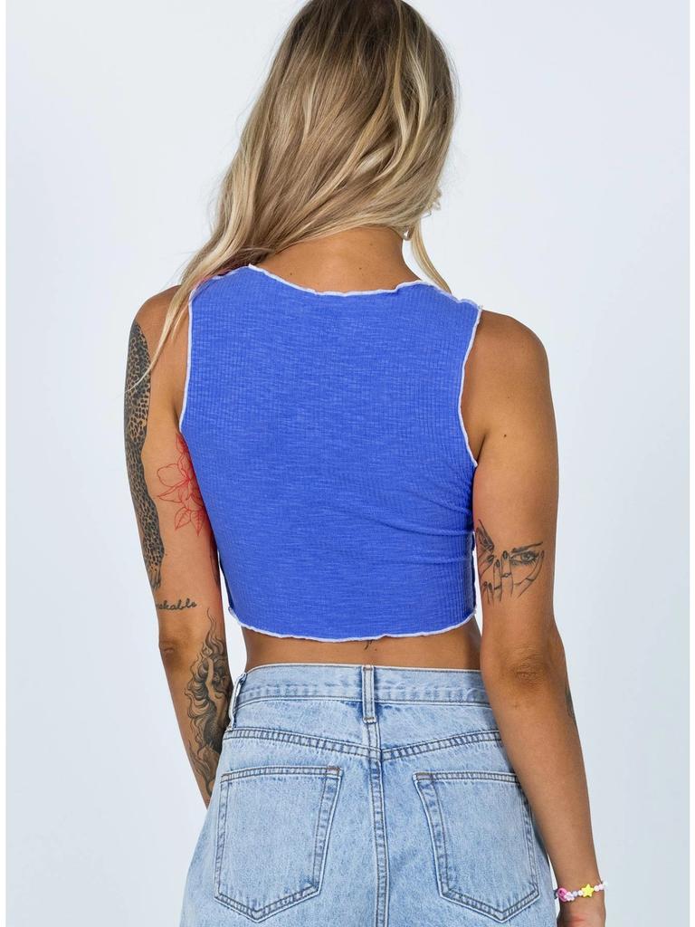 Ležérní tílko Halter Crop Tops Ženy Léto Camis Kontrastní barva Košilka Módní Trubka Dámská zkrácená vesta bez rukávů