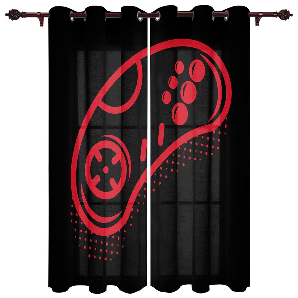 Video Game Art Handle Decoration Window Curtain for Living Room Bedroom Drapes Home Decor Kitchen Blinds Curtains