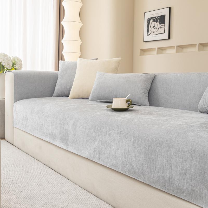 

Подушка для дивана, универсальная в любое время года, простой и современный противоскользящий чехол для дивана, универсальный чехол, включающий все необходимое Backrest70X70cm светло-серый