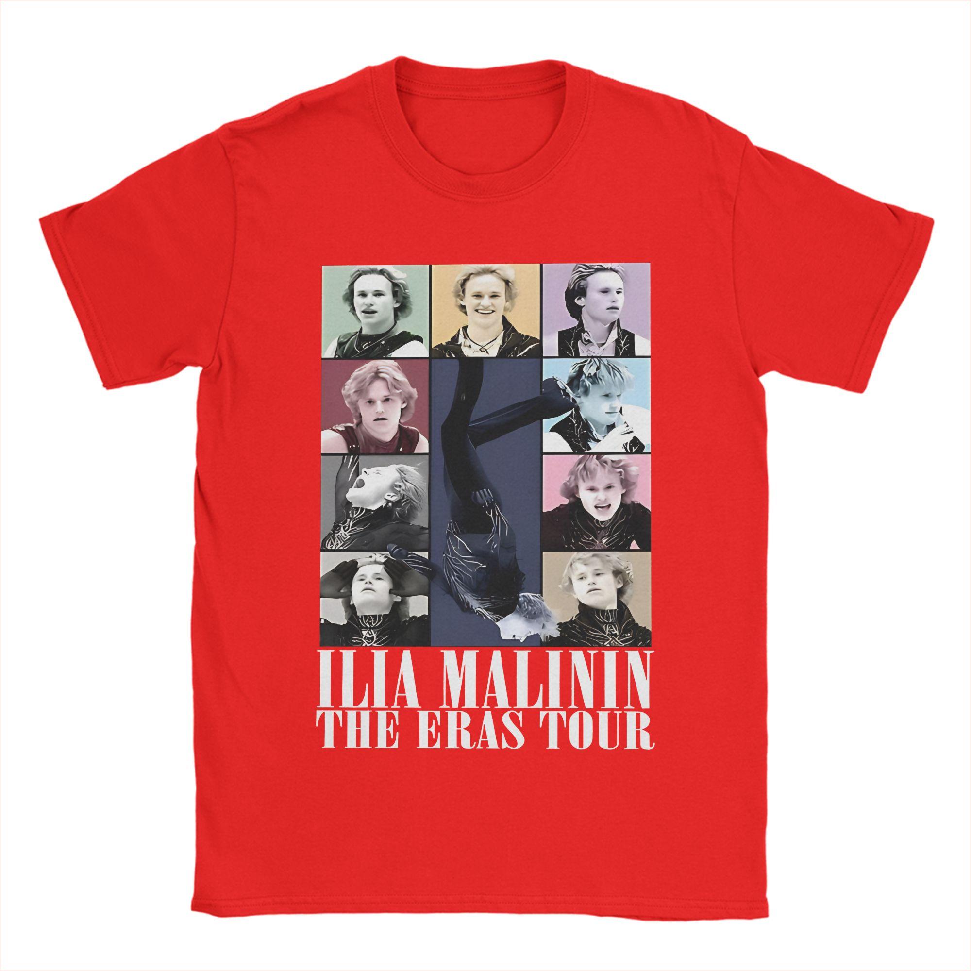 Ilia Malinin Ilia Malinin Quad Jump T Shirt Summer 100 Cotton TShirts For Men Print Tee Shirt ShortSleeved Vintage Tees S