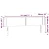 VidaXL Tête de Lit à LED Meuble de Chambre à Coucher Accessoire de Lit Double Tête de Cadre de Lit Intérieur Bleu 3123116