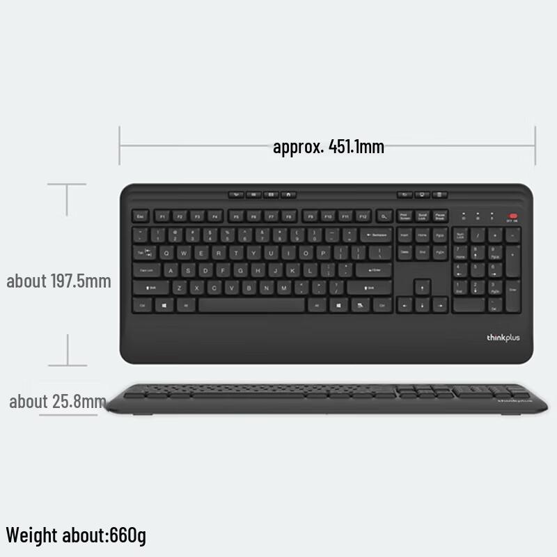 Lenovo ThinkPlus K320 Pro Wireless Silent Keyboard