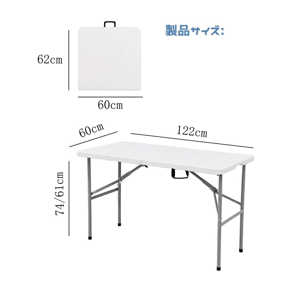 Folding Table 120cm Work Table Simple Workbench Work Table Multifunctional Outdoor Portable Table Indoor Outdoor Camping Gardening Load Capacity 150kg