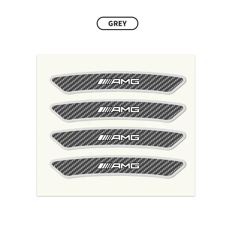 DNBF1 4pcs Car Badge Wheel Hub Wheel Brow Decal For Mercedes Benz Amg W204 W213 W205 W211 W212 W176 W205 W203 Car Styling Accessories