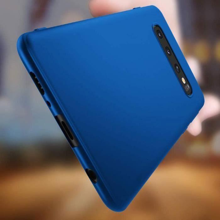 Schutzhülle - PROSHOP - Samsung Galaxy S10 - Flexibel - Flüssigsilikon - Blau