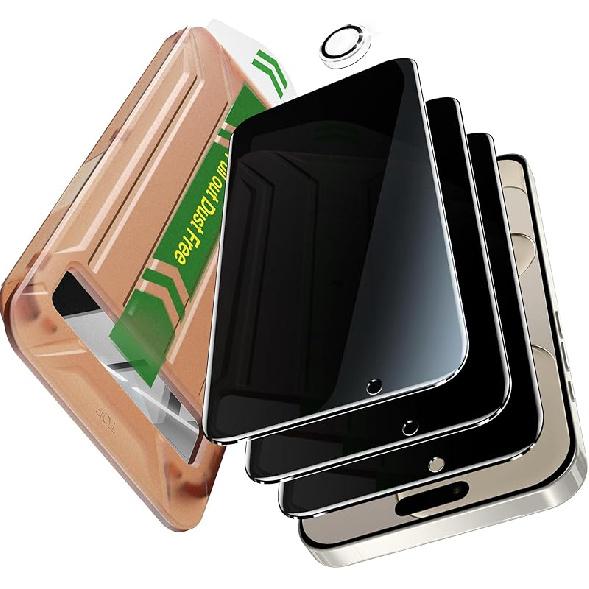 YMHML 2 Pack for iPhone 14 Pro Max Privacy Screen Protector, Upgrade Anti Spy Tempered Glass Privacy Screen for iPhone 14 Pro Max (6.7 Inch), Scratch