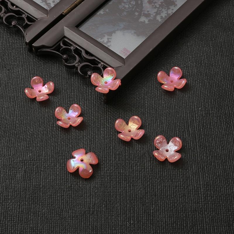 

20 шт. Ціна акрилові імітація пелюсток чотири пелюстки квіткові ємності аксесуари ручної роботи DIY стародавні вітер аксесуари ханьфу шпилька матеріали 20pcs x 1 bag