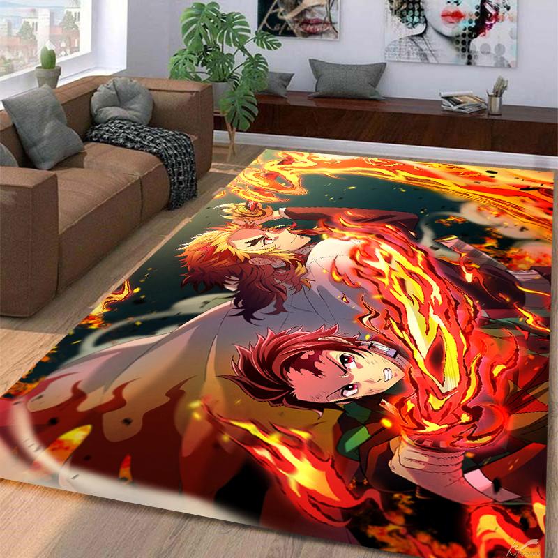 Demon SlayerKamadoTanjirou Carpet Multi-size Carpet for Living Room Bedroom Kid's Room Home Decor Area Rug Non-slip Mat Sofa Mat