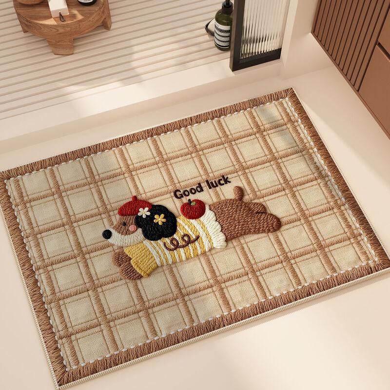 OEING Cartoon Guo Guo Dog Absorbent Bathroom Mat