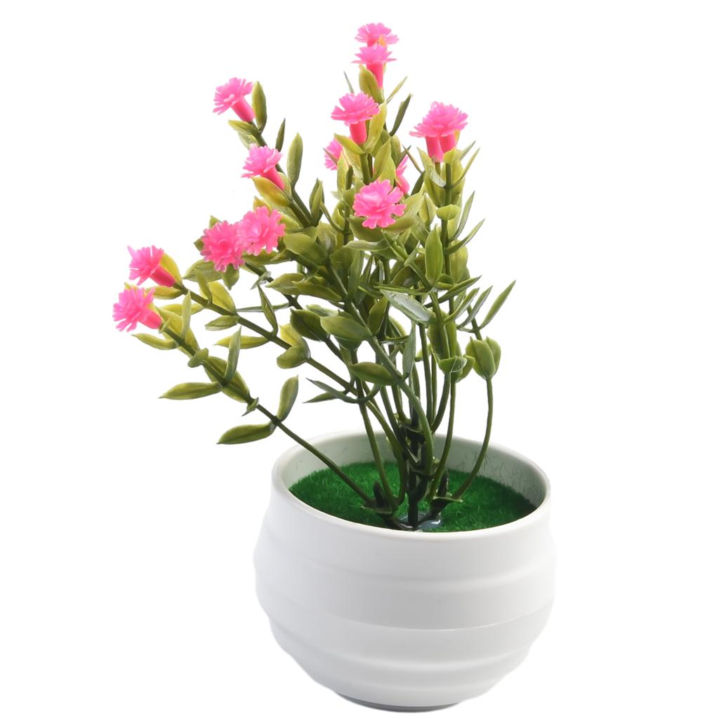 PP Plastic Fake Flower Pot Simulation Gypsophila Small Potted Artificial Flower