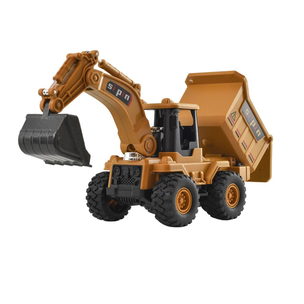 Simulation Alloy Excavator Children's Excavator Engineering Vehicle Toy Boy Baby Bulldozer Toy Car