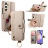 For Samsung Galaxy A05s 4G Case RFID Blocking Zipper Wallet PU Leather Mobile Cover