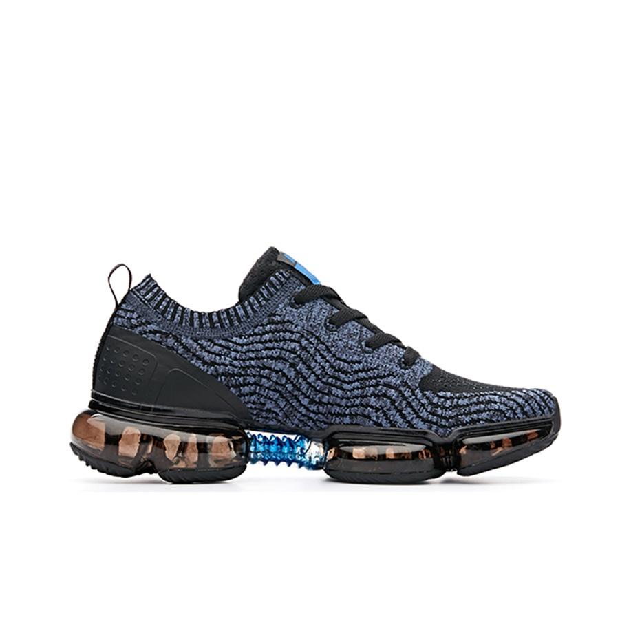 Anta Lightweight Breathable Comfortable Low-Top Running Shoes Men Sneakers Black Blue 91835507-3