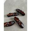 Spring Confession~ Round Head Crossed Ballet Shoes Women's Comfortable Flat Bottom Shoes