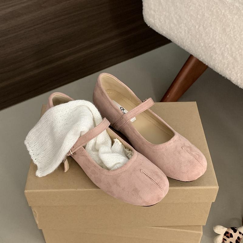 Mode SUOJIALUN 2025 Frühling Neue Marke Damen Ballerinas Mode Runde Zehen Damen Elegante Bootsschuhe Weicher Flacher Absatz Kleid Mary Jane Schuh