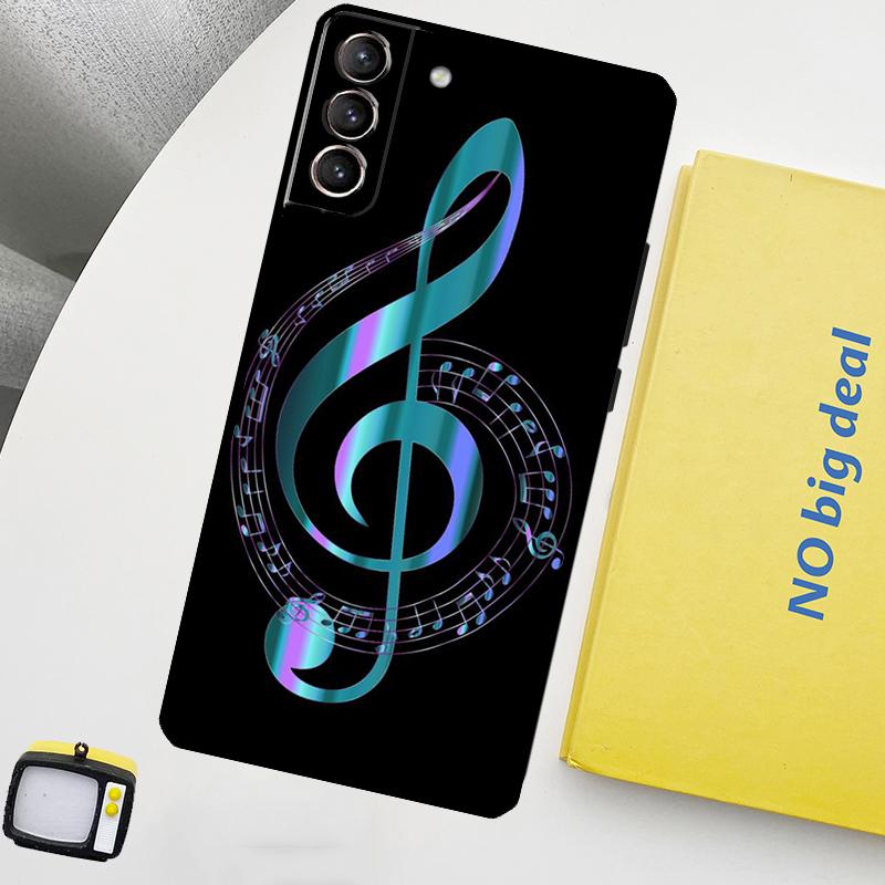 Musical Music Note Phone Case For Samsung Galaxy S25 Ultra S21 S22 S23 S24 Ultra S9 S10 S20 Plus S25 FE Cover