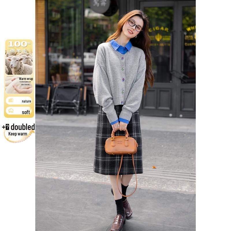 

ITISF4 Women s 100% Wool Elegant Sweater L