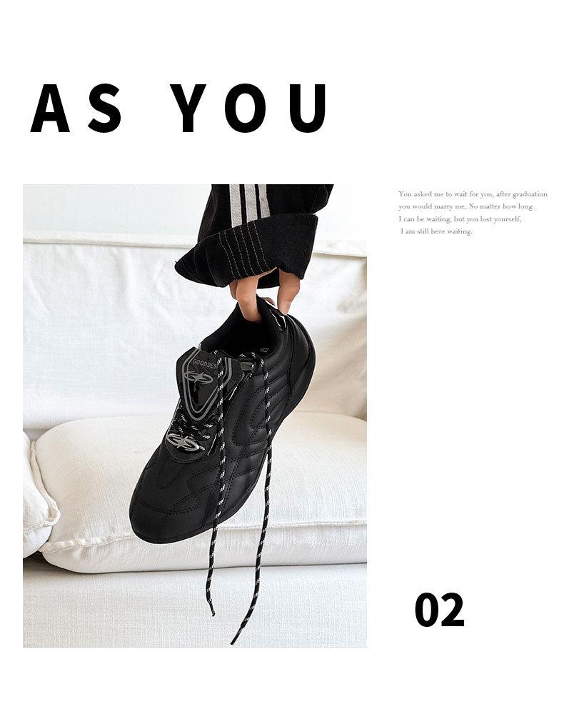 Turbo Racing Unisex Thin-Soled Black Casual Soccer and Commuting Shoes