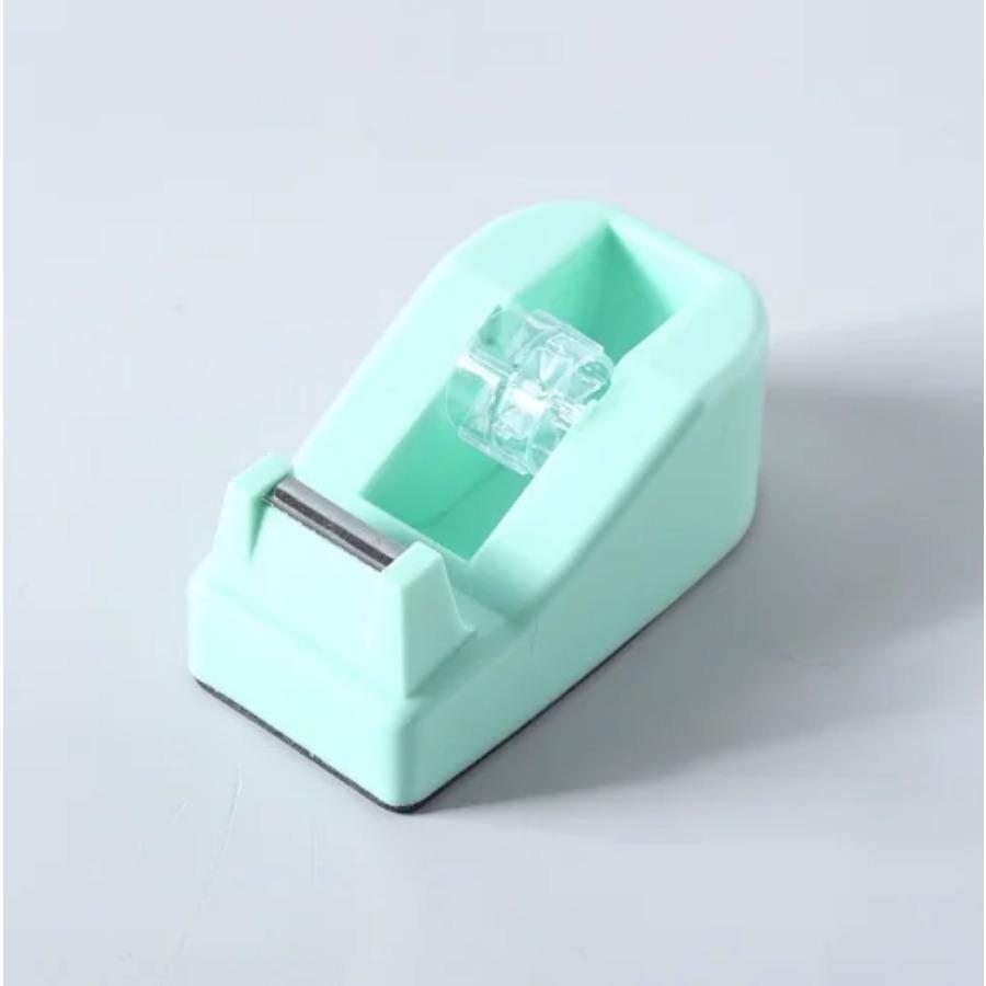 Macaron-colored Mini Tape Dispenser Creative Colorful Desktop Office Tape Machine Packaging Cutting Tool