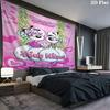 Diddl Custom Name Wall Tapestry Aesthetic Wall Hanging Printed Fabric Blanket Decorative Tapestries for Bedroom Living Room Home Decor