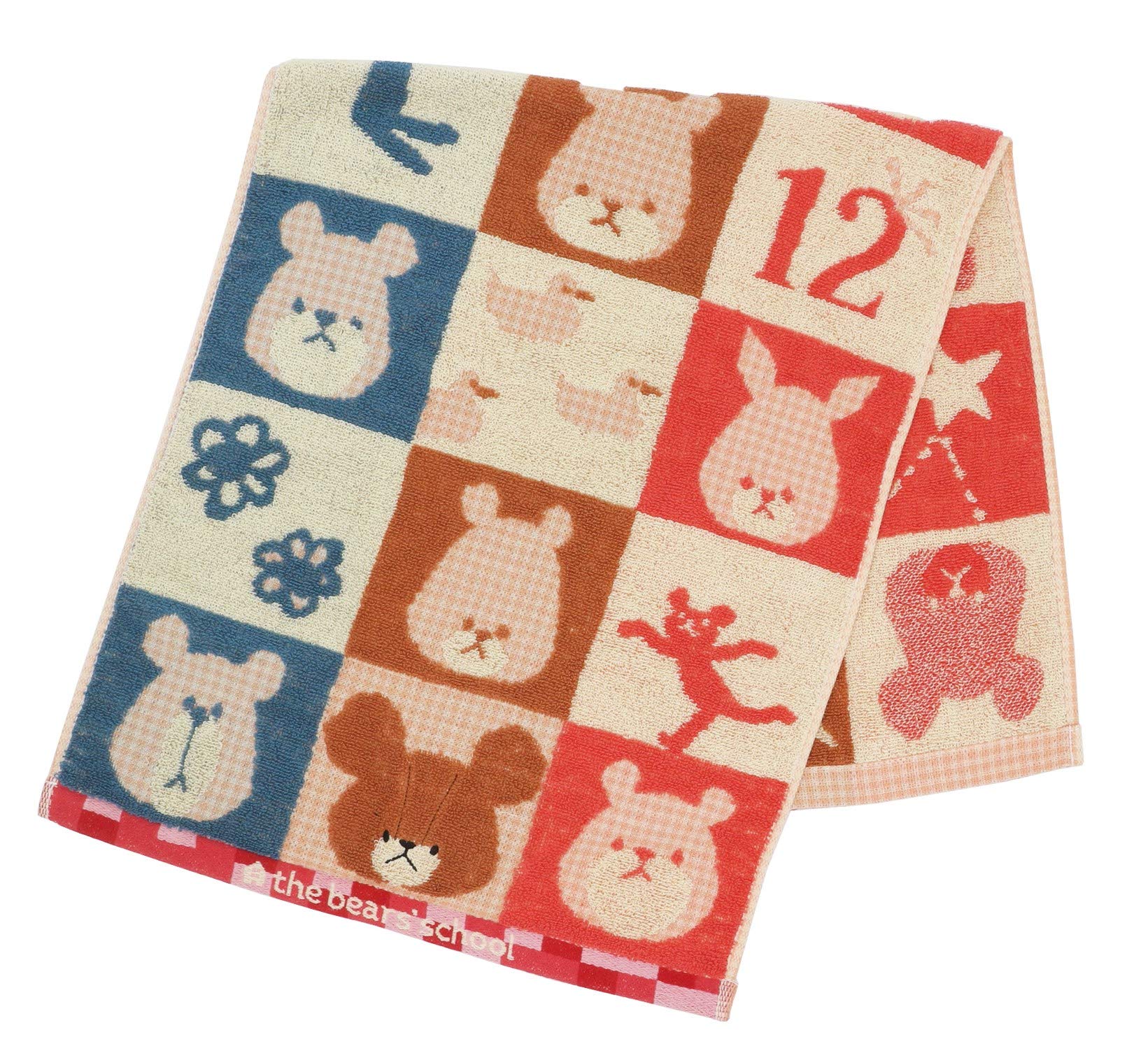 Полотенце Marushin Face 34 x Friendly 4335005700, «Школа медведей», 80 см, Медведи, 100% хлопок,