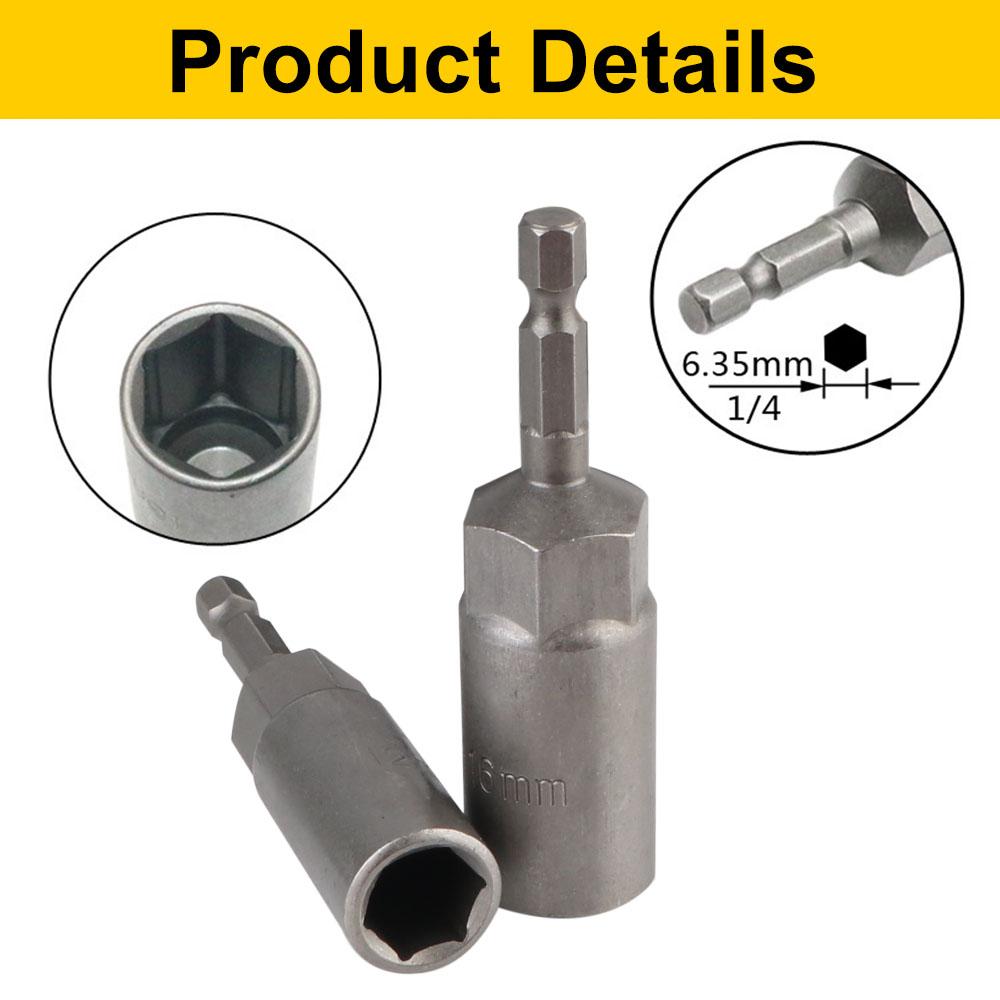 15PCS/Set Car Removal Repair Tools Socket Wrench Bar Deepen The Drill Socket Adapter Auto Accessories Garage Tools Universal