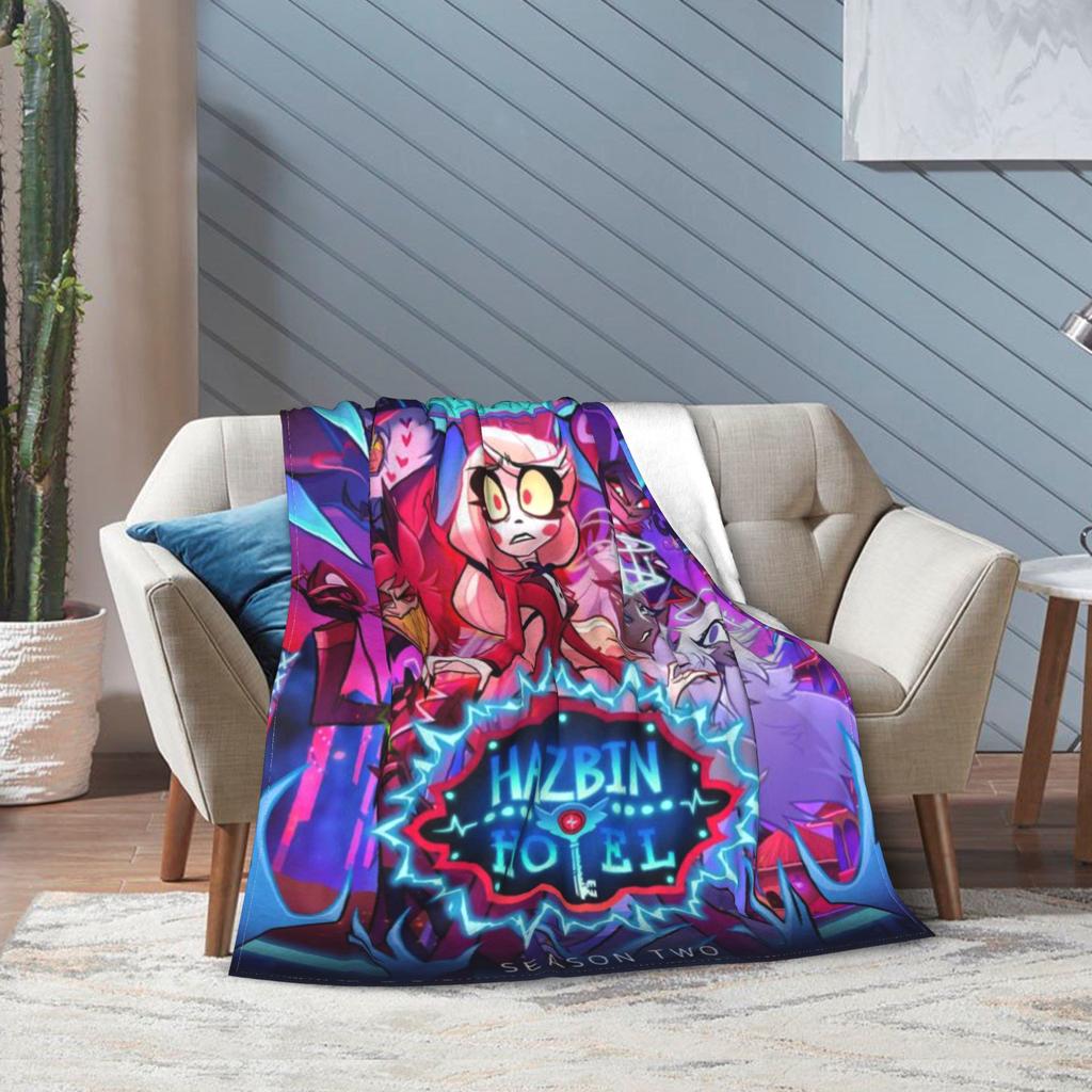 H-Hazbins H-Hotels vox 2 Gift Blanket For Men Women Cozy Soft Throw Blankets for Living Room 50x60 Inches Multi-size
