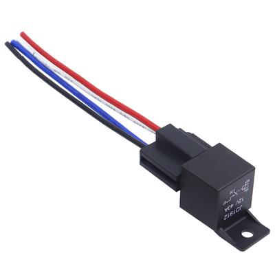5 Stück 12V 24V 40A Wasserdichtes Kfz-Relais 4-Pin 5-Pin Autorelais Mit Schwarz Rot Kupferklemme Auto-Relais Mit Relais-Sockel