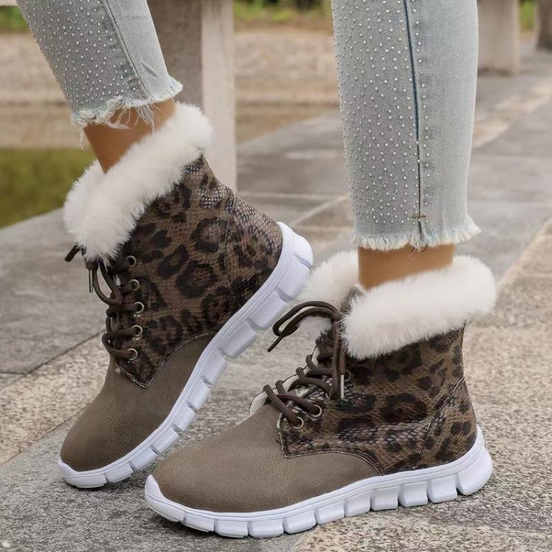 Fall/Winter New Style Large Size Boots - Women's Short-Term Casual Flat Heel Cotton Shoes