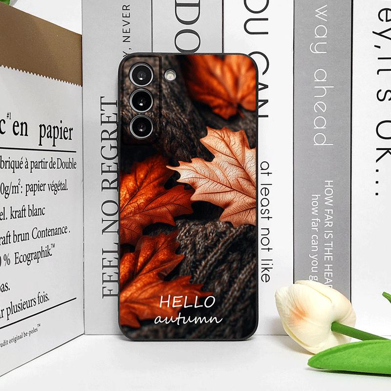 Creative Hello Autumn Maple Leaf Landscape Phone Case for Honor Huawei 200 100 400 PRO 90 Lite X8 X7 Magic 7 6 5 Pro Soft Cover