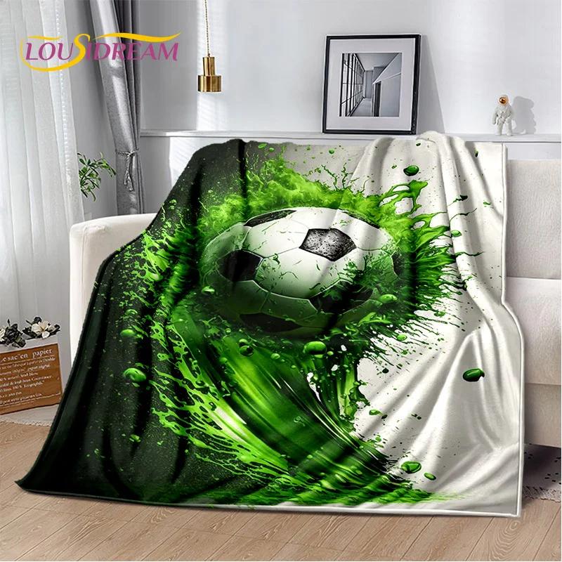 29 Stil Futbol Sahası Futbol Spor Karikatür Yumuşak Battaniye, Ev Yatak Odası Yatak Kanepe Seyahat Örtüsü Çocuk Hediyesi için Yumuşak Atma Battaniye