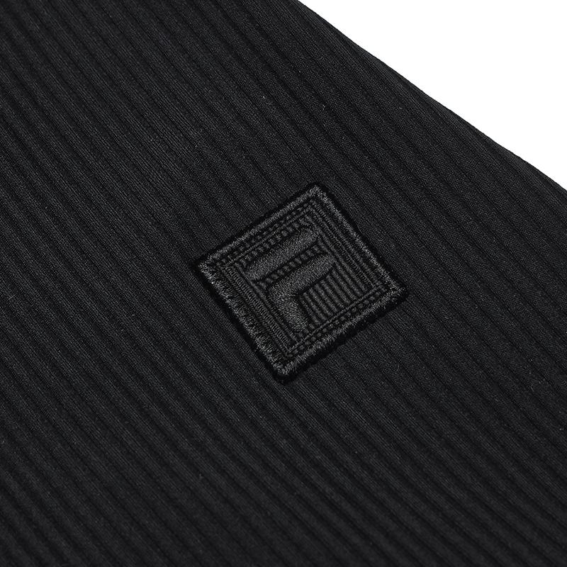 Fila Milano Series Fashion Simple Personality Elegant Casual Versatile Comfortable Woven Short Sleeve Dress Women Dresses F11W535307FBK