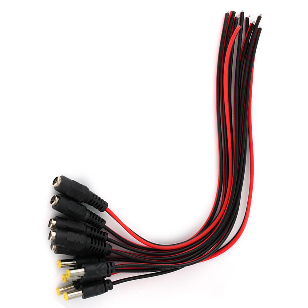 Convenient and Versatile Male Female DC Power Supply Connector Cable Pack of 10