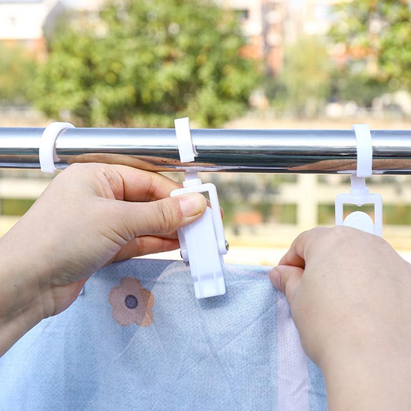 1Pcs Clothes Hanger Clips Rotating Plastic Clothes Hat Clips Wardrobe Organizer Clip