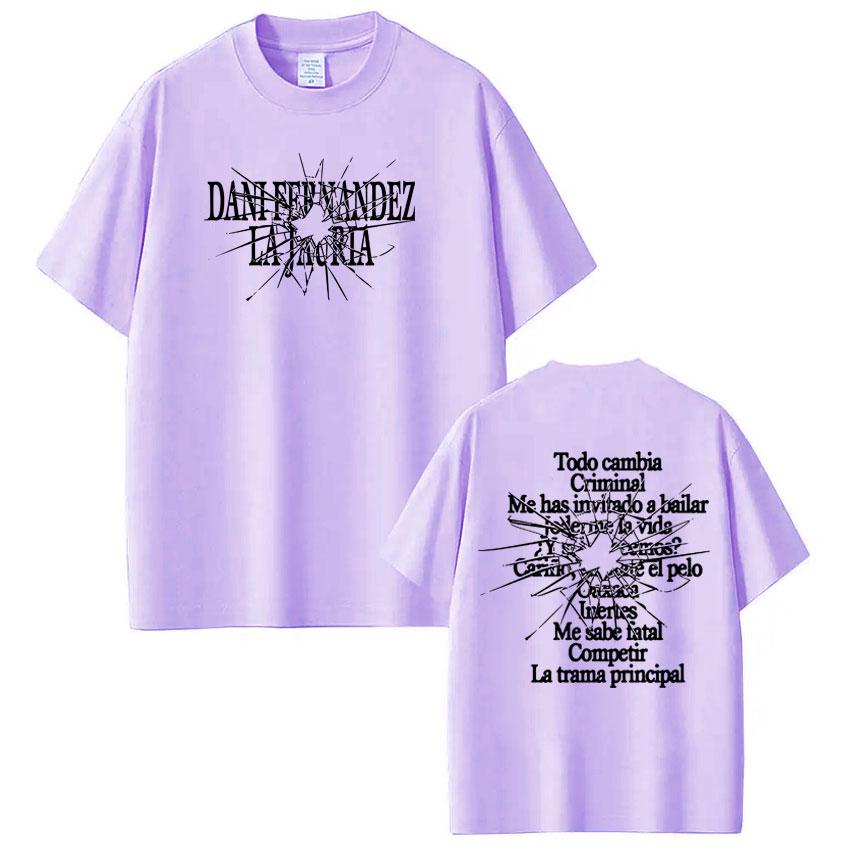 

Rapper Dani Fernandez La Jauria Graphic Tshirt Men Women Hiphop T Shirts Shortsleeved Casual Loose Vintage Cotton Tshirts 4XL