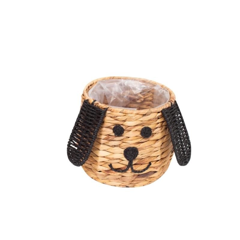 

Hand-Woven Wood Storage-Basket Sundry-Organizer Home Garden Decoration-Supplies