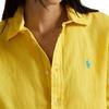 Polo Ralph Lauren Solid Logo Single-Breasted Long Sleeve Shirt Women Shirts Yellow WMPOSHTNDO20757730