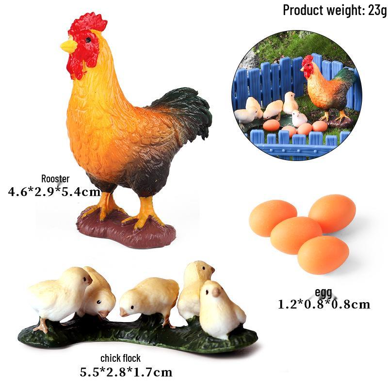Farmer & Breeder Figure Set - Police Officer, Veterinarian, Plow Worker Toy Ornaments for Kids