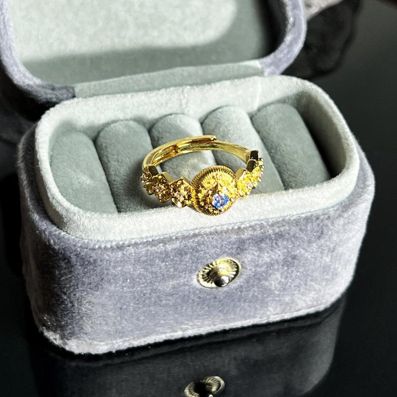 Caibao Series Open Ring Women'S Simple Fashion Niche Design Sweet Cool Light Luxury High-End Accessories